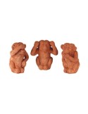 Terracotta See No Evil, Hear No Evil, Speak No Evil Monkeys
